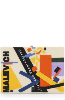 Клатч Malevich с аппликацией Olympia Le-Tan