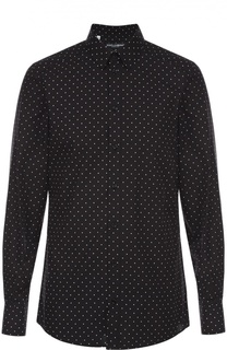 Хлопковая рубашка с узором Polka Dot Dolce &amp; Gabbana
