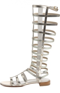 Кожаные сандалии Gladiator с заклепками Stuart Weitzman