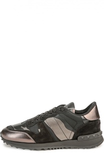 Комбинированные кроссовки Camouflage Noir Valentino
