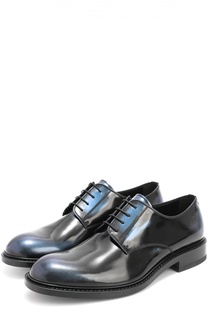 Кожаные дерби с круглым мысом Jil Sander