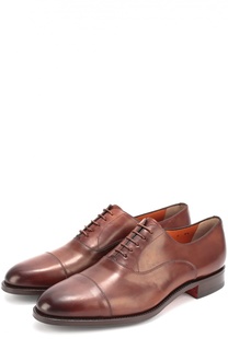 Классические кожаные оксфорды Santoni