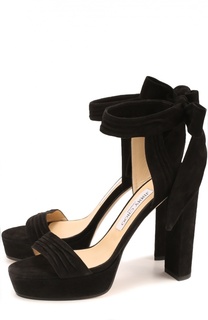 Замшевые босоножки Kaytrin с бантом Jimmy Choo