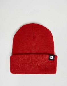 Красная меланжевая шапка-бини Hollister - Красный