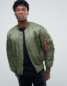 Зеленая куртка-пилот Alpha Industries MA-1 - Зеленый
