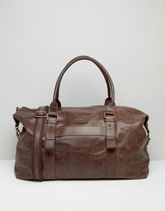 Коричневая кожаная сумка Barneys Explorer - Коричневый Barneys Originals