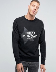 Свитшот со звездой Cheap Monday Rules - Черный