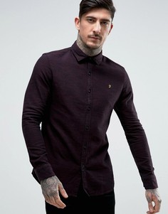 Фактурная рубашка узкого кроя Farah - Красный