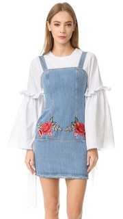 Н/Nicholas с вышивкой мини-платье с цветочным рисунком