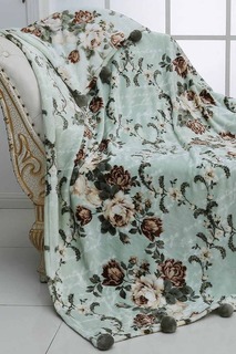 Плед с бубонами 160х220 см Sofi De Marko