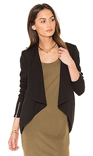 Black boucle moto blazer - Bobi