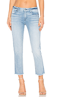 Distressed unfinished hem ankle straight - 7 For All Mankind