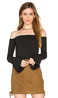 Hyatt off shoulder bell sleeve top - Michael Lauren