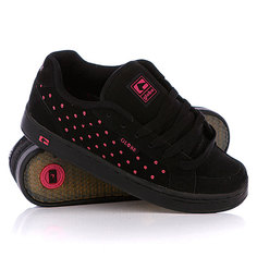 Кеды кроссовки женские Globe Viceroy Black/Pink Skulka Dot