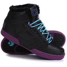 Кеды кроссовки утепленные Osiris Nyc 83 Shr Black/Purple/Teal