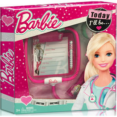 Игровой набор юного доктора компактный, Barbie -