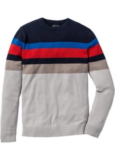 Пуловер Slim Fit (разные цвета в полоску) Bonprix
