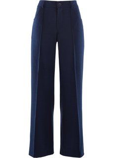 Трикотажные брюки свободного покроя (черный) Bonprix