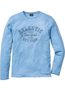 Футболка Regular Fit с длинным рукавом (белый) Bonprix