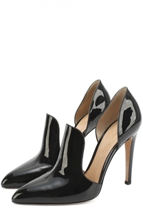 Лаковые туфли Moret с глубокими вырезами Gianvito Rossi