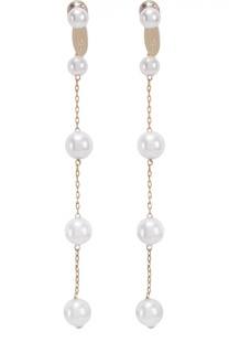 Серьги с кристальным жемчугом Oscar de la Renta