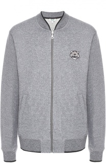 Хлопковая толстовка на молнии с нашивкой Kenzo