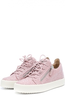Кеды с глиттером на массивной подошве Giuseppe Zanotti Design