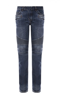 Джинсы прямого кроя с декоративной отделкой Balmain