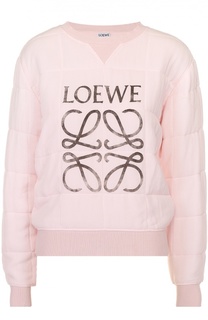 Стеганый свитшот с логотипом бренда Loewe