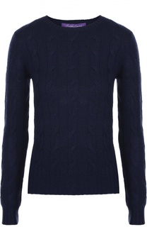 Приталенный кашемировый пуловер фактурной вязки Ralph Lauren