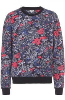 Хлопковый свитшот с принтом Kenzo