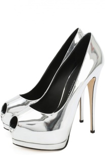 Туфли Sharon из металлизированной кожи на шпильке Giuseppe Zanotti Design
