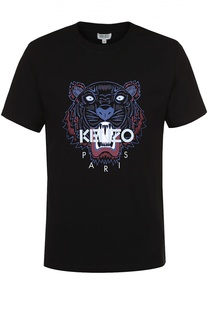 Хлопковая футболка с принтом Kenzo