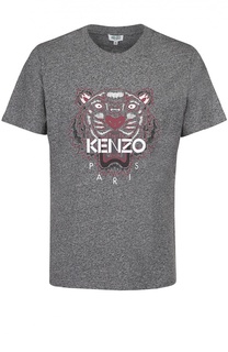 Хлопковая футболка с принтом Kenzo