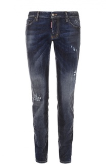 Джинсы прямого кроя с потертостями Dsquared2