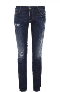 Джинсы прямого кроя с потертостями Dsquared2