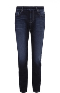 Джинсы прямого кроя с потертостями 7 For All Mankind