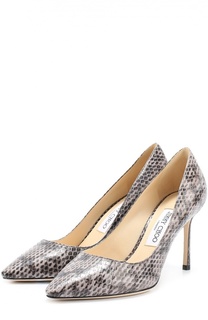 Кожаные туфли Romy с тиснением Jimmy Choo