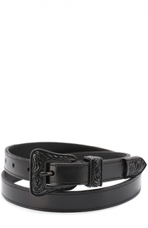 Кожаный ремень Western Buckle Saint Laurent