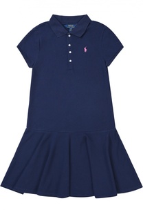 Платье джерси с оборками Polo Ralph Lauren