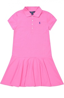 Платье джерси с оборками Polo Ralph Lauren