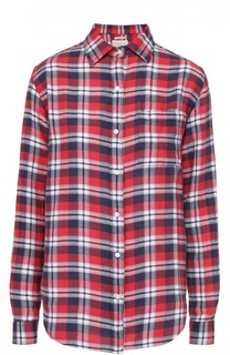 Блуза прямого кроя в клетку с накладным карманом Denim&amp;Supply by Ralph Lauren