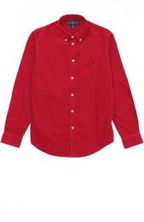 Рубашка из вельвета с воротником button down Polo Ralph Lauren