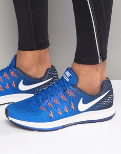 Синие кроссовки Nike Running Air Zoom Pegasus 33 831352-401 - Синий