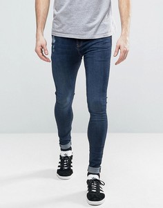 Обтягивающие джинсы скинни с потертостями Brooklyn Supply Co - Синий