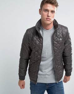 Стеганая нейлоновая куртка G-Star - Коричневый