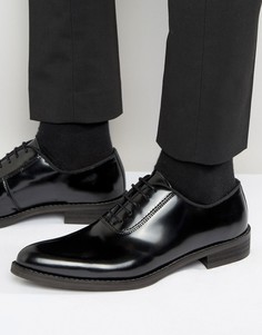 Блестящие кожаные оксфордские туфли Zign - Черный