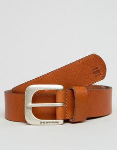 Светло-коричневый кожаный ремень G-Star Zed - Рыжий