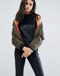 Куртка-пилот с карманами на молнии G-Star - Зеленый