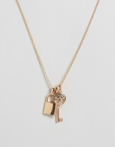 Ожерелье с подвесками Chained &amp; Able - Золотой